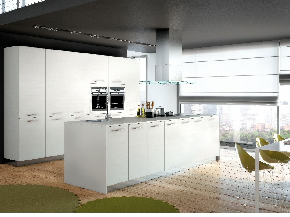 cool cuisine blanche et chene clair with cuisine blanche ...