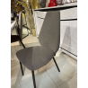 Chaise tissu grise Tulip