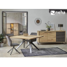 Table de repas avec insert béton