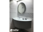 Meuble de salle de bain gris