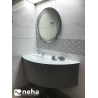 Meuble de salle de bain gris