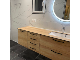 Réalisation d'une salle de bain contemporaine