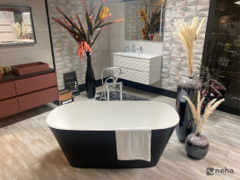 Baignoire + mitigeur B/D sur pied
