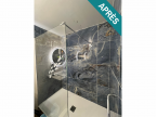 Réalisation d’une salle de bain moderne effet marbre