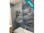 Réalisation d’une salle de bain moderne effet marbre