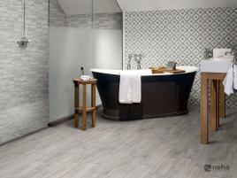 Carrelage chêne grisé imitation parquet