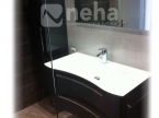 Salle de bain noir et blanc