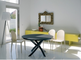Table design rectangulaire Artistico avec rallonges