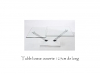 Table salon verre design évolution L75cm