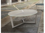 Table basse ronde verre contemporain