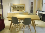 Table rectangulaire avec allonge