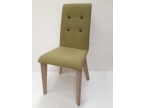 Chaise salle a manger en tissu et bois