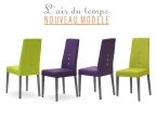 Chaise tissu haut de dossier et confortable