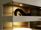 Meuble TV design Bois et laque