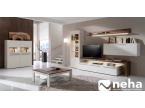 Ensemble TV laqué et bois 