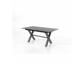 Table rectangulaire avec allonge centrale