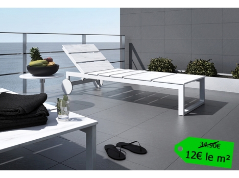 Carrelage terrasse exterieur gris rectangle 30x60