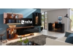 Meuble TV composable bois et laque