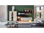 Meuble TV composable bois et laque