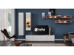 Meuble TV composable bois et laque