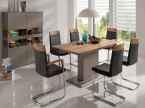 Salle à manger design gris et noir