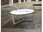 Table basse ronde verre contemporain