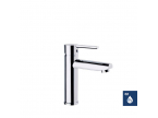 Mitigeur chromé pour lavabo thermostop