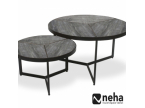Table basse gigogne ronde