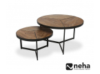 Table basse gigogne ronde