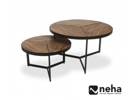 Table basse gigogne ronde