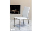 Chaise haut dossier salle à manger cuir design
