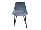 Chaise tissu velours