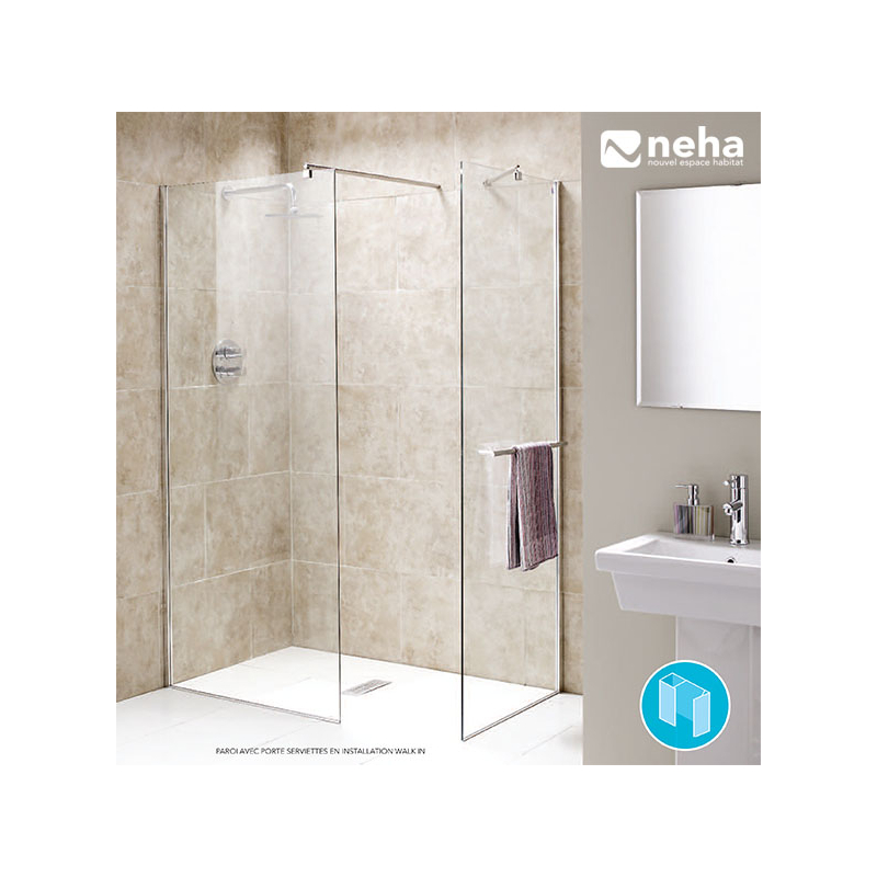 Paroi de douche italienne sur mesure