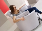 Fauteuil Moon FAMA relax pivotant et à bascule