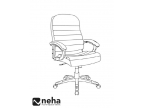 Fauteuil de bureau Keny blanc