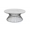Table basse ronde céramique marbre
